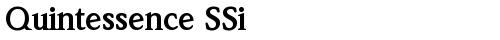 Quintessence SSi Bold truetype шрифт