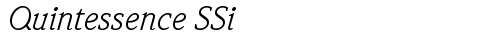 Quintessence SSi Italic truetype font