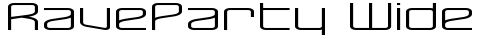 RaveParty Wide Regular truetype шрифт