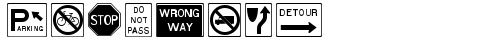 RoadSign Medium truetype шрифт