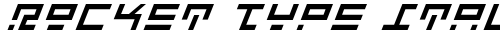 Rocket Type Italic Italic Truetype-Schriftart kostenlos