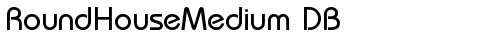 RoundHouseMedium DB Regular truetype шрифт