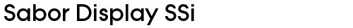Sabor Display SSi Regular truetype шрифт