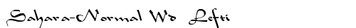 Sahara-Normal Wd Lefti Regular truetype шрифт