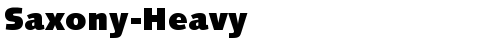 Saxony-Heavy Regular truetype шрифт