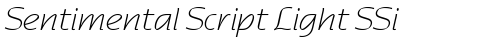 Sentimental Script Light SSi Regular free truetype font