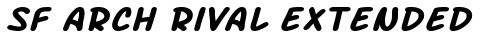 SF Arch Rival Extended Bold Italic truetype fuente gratuito
