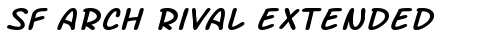 SF Arch Rival Extended Italic truetype шрифт бесплатно