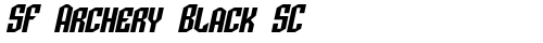 SF Archery Black SC Oblique truetype шрифт бесплатно