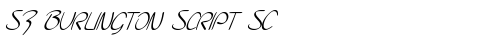 SF Burlington Script SC Italic truetype font