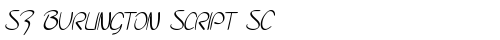 SF Burlington Script SC Regular truetype font