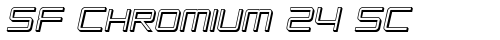 SF Chromium 24 SC Oblique truetype шрифт бесплатно