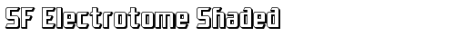 SF Electrotome Shaded Regular font TrueType