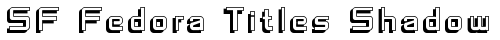 SF Fedora Titles Shadow Regular Truetype-Schriftart kostenlos