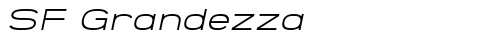 SF Grandezza Light Oblique truetype шрифт