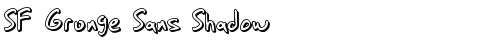 SF Grunge Sans Shadow Regular TrueType-Schriftart