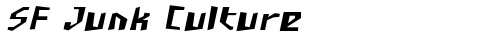 SF Junk Culture Oblique truetype шрифт бесплатно