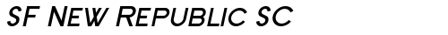 SF New Republic SC Bold Italic truetype fuente gratuito