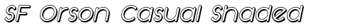 SF Orson Casual Shaded Oblique Truetype-Schriftart kostenlos