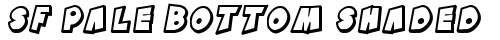 SF Pale Bottom Shaded Oblique truetype шрифт