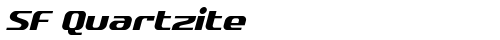 SF Quartzite Oblique TrueType-Schriftart