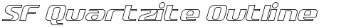 SF Quartzite Outline Italic truetype font