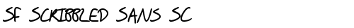 SF Scribbled Sans SC Bold TrueType-Schriftart