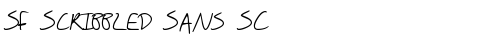 SF Scribbled Sans SC Regular fonte truetype