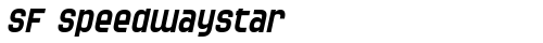 SF Speedwaystar Oblique truetype шрифт
