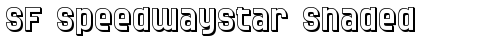 SF Speedwaystar Shaded Regular free truetype font