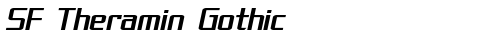 SF Theramin Gothic Oblique truetype шрифт бесплатно