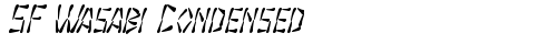 SF Wasabi Condensed Italic truetype шрифт