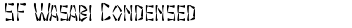 SF Wasabi Condensed Regular font TrueType