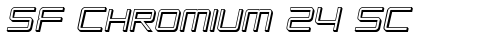 SF Chromium 24 SC Oblique truetype шрифт бесплатно