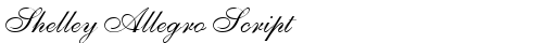 Shelley Allegro Script Regular free truetype font