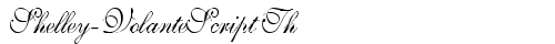 Shelley-VolanteScript Th Regular free truetype font