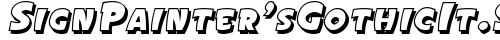 SignPainter'sGothicIt.Sh.SC JL Regular truetype шрифт