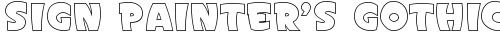 Sign Painter's Gothic Open JL Regular font TrueType gratuito