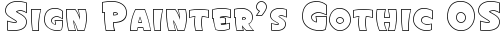 Sign Painter's Gothic OSC JL Regular truetype font