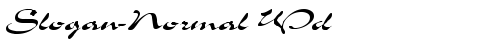 Slogan-Normal Wd Regular truetype font