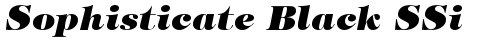 Sophisticate Black SSi Bold TrueType-Schriftart