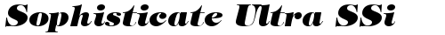 Sophisticate Ultra SSi Bold Italic truetype шрифт
