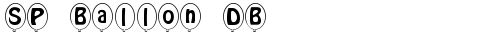 SP Ballon DB Italic TrueType-Schriftart