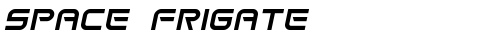 Space Frigate Italic truetype font
