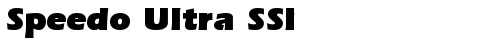 Speedo Ultra SSi Bold TrueType-Schriftart