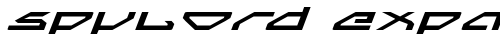 Spylord Expanded Italic Italic truetype шрифт бесплатно