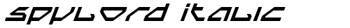 Spylord Italic Italic free truetype font
