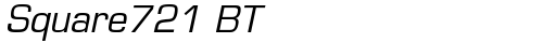 Square721 BT Italic TrueType-Schriftart
