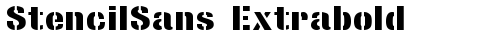 StencilSans Extrabold Regular font TrueType