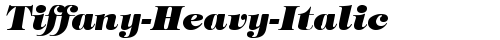 Tiffany-Heavy-Italic Regular truetype fuente gratuito